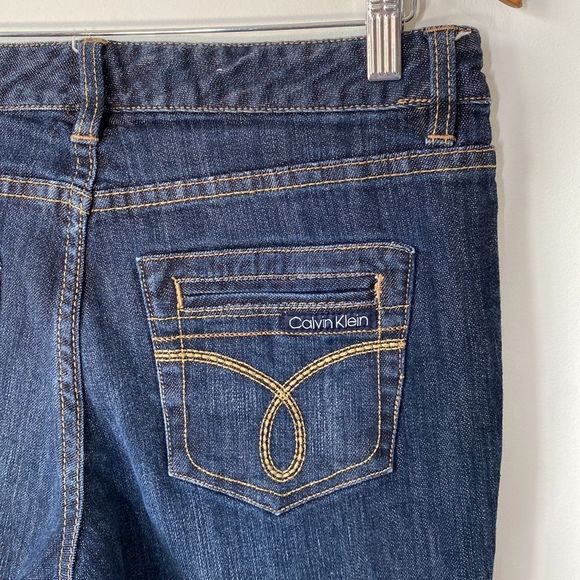 Vintage Calvin Klein Wide Leg Jeans Sz 10P - Picture 4 of 12